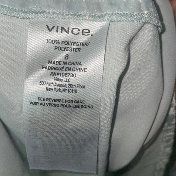 Vince Womens Size 8 Ruched Velvet Paneled Skirt - Picture 13 of 15